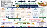 پوستر آموزشی  آموزش برچسب مواد غذایی در هفته سلامت 